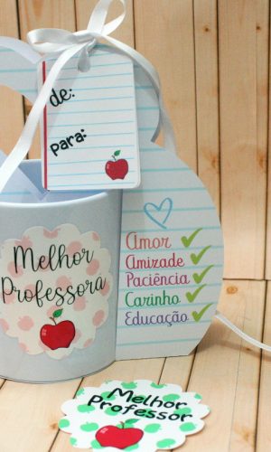 Arquivo de Corte - Dia dos Professores (Embalagem de Caneca)