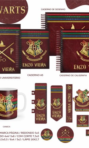 Arquivo Digital - Etiqueta Escolar (harry Potter) F